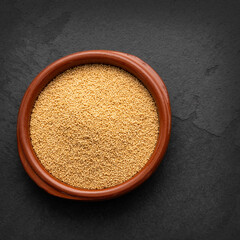 Raw dried amaranth seeds in bowl - Amaranthus