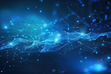 Fototapeta premium Abstract Blue Network Design
