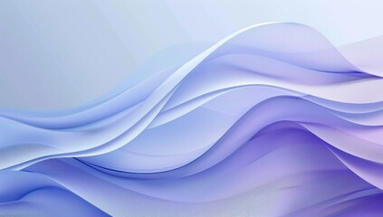 Obraz premium Abstract Wavy Background in Soft Purple and Blue Hues