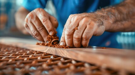 Skilled Craftsman Installing Intricate Wooden Panels, Precision Woodworking Expertise, Handcrafted Details, Custom Design, Quality Woodworking, Furniture Making, Home Decor, Interior Design,