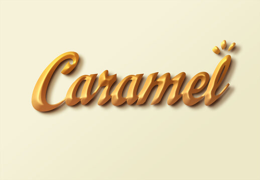 Text Effect Caramel