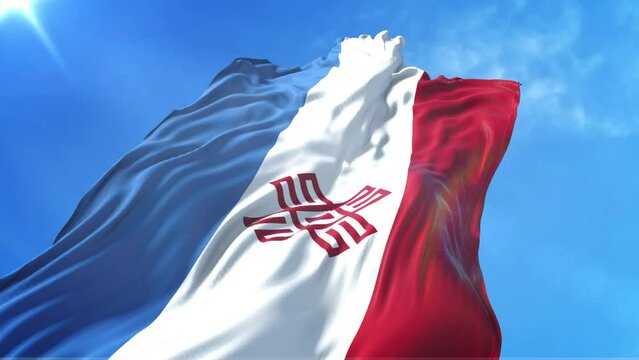 Mari El Flag Low Angle View