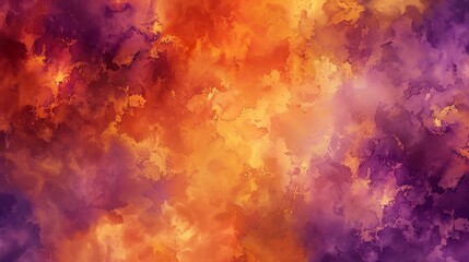 Obraz premium Deep Purple and Fiery Orange Abstract Texture with Rough Surface Patterns