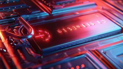 Obraz premium 3d render secure login and password Illustration 