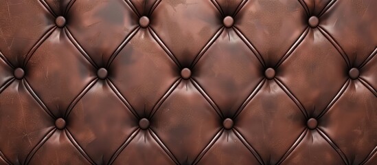 Fototapeta premium Brown Leather Upholstery Texture