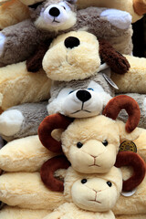 Europe, Romania. Moldovita, children's toys for sale.  2016-10-23