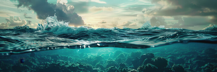 World Sea Day, Illustrate the role of healthy oceans in maintaining global biodiversity and climate stability by contributing to conservation efforts