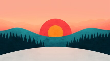 Before and after illustration of deforestation showing the loss of trees and wildlife emphasizing the need to prevent deforestation and promote reforestation efforts. Background Illustration, Bright