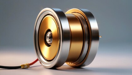 Golden Yo-Yo with String.