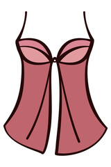Ladies Negligee or Chemise Lingerie Vector
