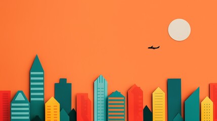 Infographic depicting the carbon footprint of different activities and tips to reduce it promoting awareness of personal contributions to climate change. Background Illustration, Bright color tones,