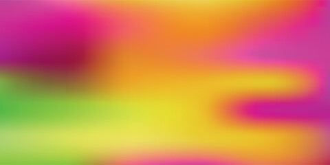 Abstract colored pink and yellow waves banner background