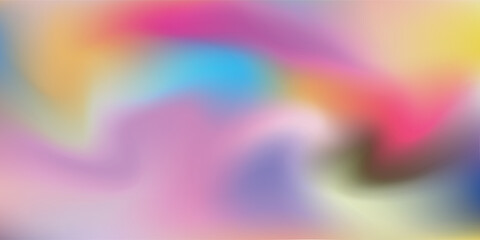 Abstract colored pink and yellow waves banner background