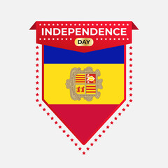 Obraz premium Andorra Independence Day Banner Design