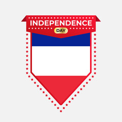 Obraz premium France Independence Day Banner Design