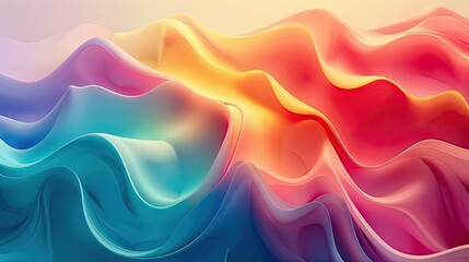 Obraz premium Abstract Colorful Wavy Pattern