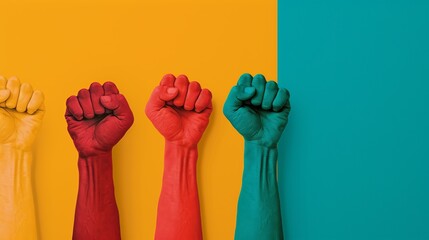 Environmental advocacy shown by activists campaigning for policies to protect the environment emphasizing the power of grassroots movements in driving change Background Illustration, Bright color