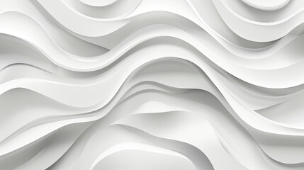 Obraz premium Abstract White Wavy Background