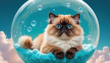 Cat in a Bubble.