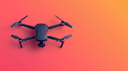 Fototapeta na wymiar Drones providing innovative solutions for delivery photography surveillance and agriculture enhancing capabilities and efficiency in multiple sectors Background Illustration, Bright color tones, ,