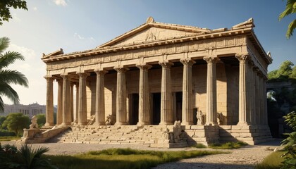Obraz premium Ancient Greek Temple Ruins.