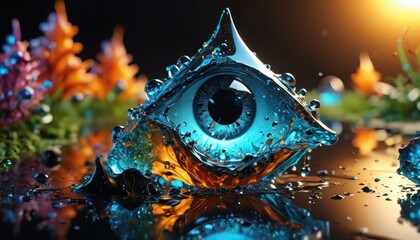 Abstract Eye of Water.