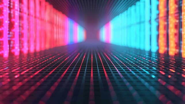 AI in gaming powering realistic simulations, intelligent NPCs, and procedural content generation, enhancing gaming experiences. Background Illustration, Bright color tones, , Minimalism,