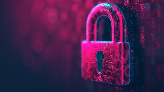 Quantum cryptography using quantum principles for secure communication and data encryption, advancing cybersecurity measures. Background Illustration, Bright color tones, , Minimalism,