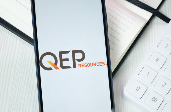 New York, USA - 30 June 2024: Qep Resources Logo on Phone Screen, Company Icon