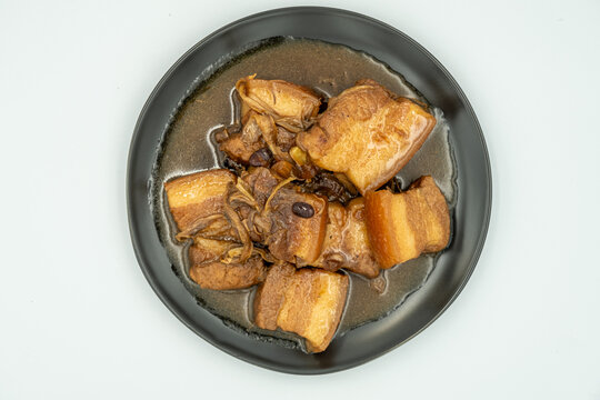 Philippine Top Dish which is the Pork Adobo. This is a bisaya sweet version which is the Pork Humba with Tausi beans and Banana Blossom