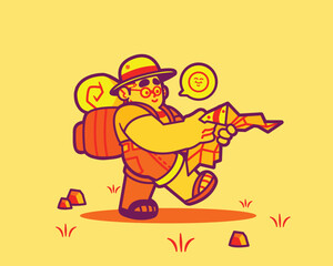 An Adventurer Exploring Uncharted Territory