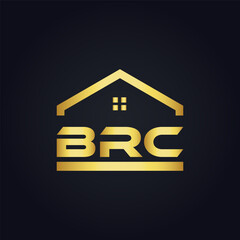 BRC logo. B R C design. White BRC letter. BRC, B R C letter logo design. B R C letter logo design in GOLD, GOLDEN LOGO, THREE, style. letter logo set in one artboard. B R C letter logo vector design.