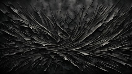 Obraz premium Dark, menacing, and mysterious, this abstract image resembles a stormy sky or a rough, rocky surface.