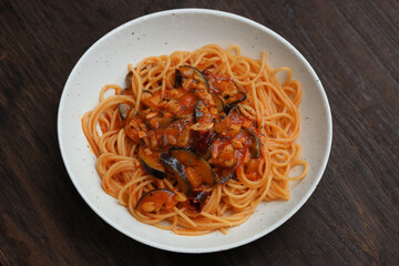 スとトマトのスパゲティー