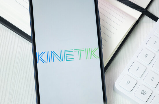 New York, USA - 30 June 2024: Kinetik Logo on Phone Screen, Company Icon