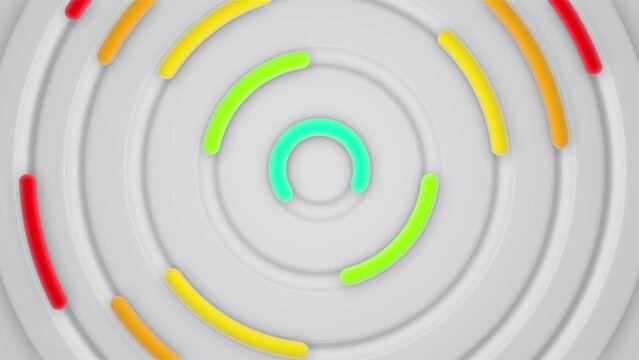 This motion graphic includes Colored Radial Worms  in a seamless loop.