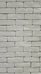 White brick wall background, texture