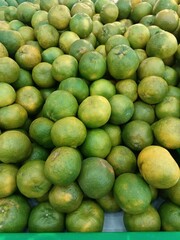 pile of tangerine in the market