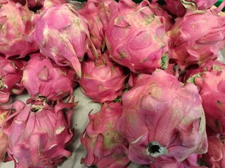 dragon fruit on a market