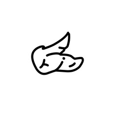 Chicken wing outline