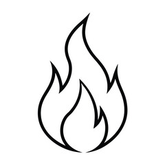 Fire icon collection, Fire flame symbol, Bonfire silhouette logotype, Flames symbols set flat style - stock vector, Silhouette vector illustration