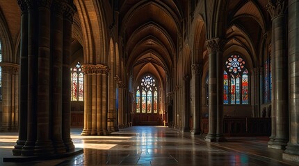 Obraz premium interior of the cathedral of st john the baptist