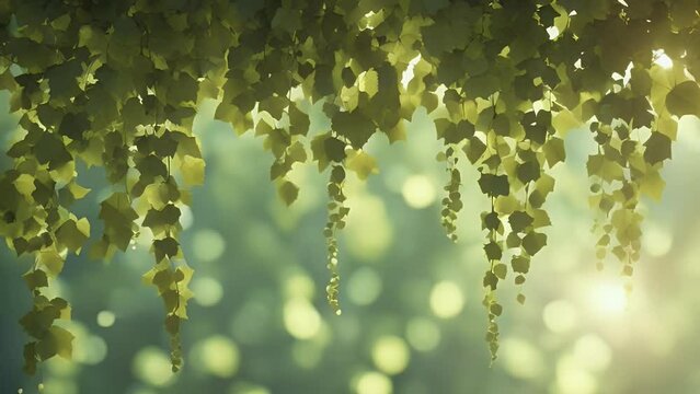 abstract wall grunge green frame olated texture dirty hanging vines 3d white