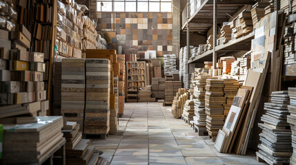 Warehouse Full of Tiles and Ceramics