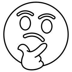 think emoji