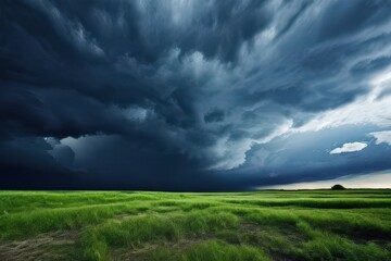 the ai generated image, The last remnants of the sun can be seen setting along the horizon with color hues of pinks,