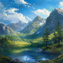 Awe-inspiring mountain range