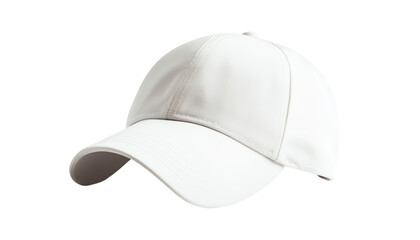 Fototapeta premium Blank White Baseball Cap.