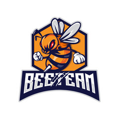 Obraz premium Angry Bee Mascot