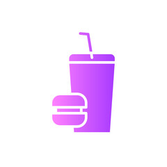 fast food gradient icon